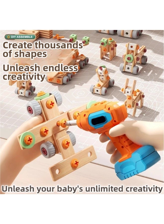 145PCS Kids Tool Set with Electronic Drill – STEM Construction Toy for Boys & Girls, Fun Educational Pretend Play Kit for Home, Indoor Learning Gift in UAE!