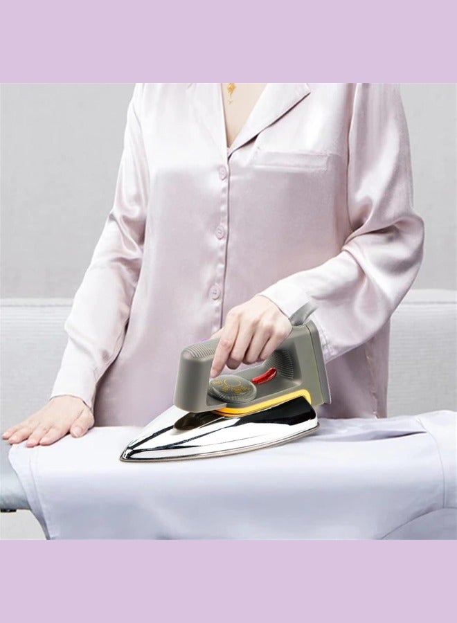 MANAM TRADING Electric Dry Iron| Light-Weight Iron Box with Light Indicator| Golden Sole Plate and Temperature Setting Dial with Automatic Cut-Off| 2 Years Warranty 1600 W  Black - Image 4