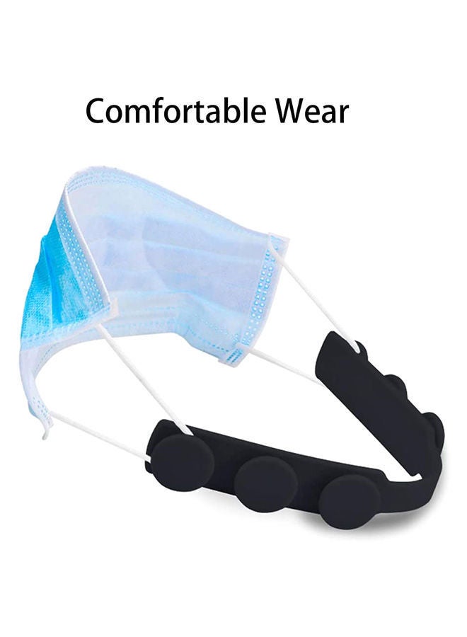 NIBEMINENT 10-Piece Adjustable Anti-Slip Mask Strap Extension Ear Hook Set Black - Image 2