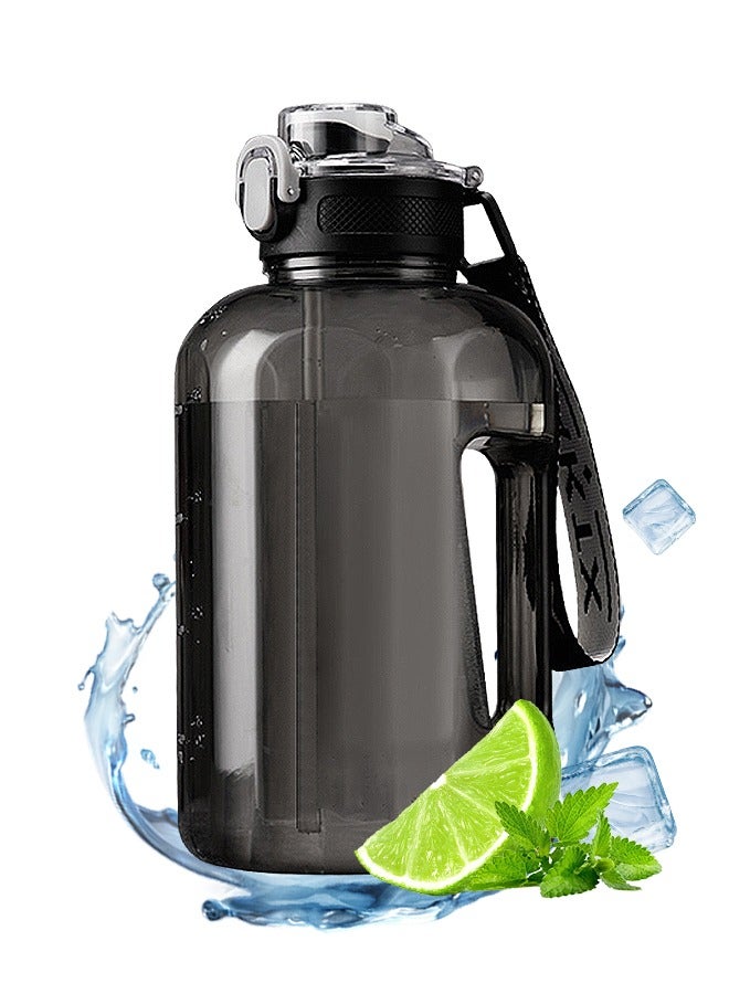 2.2L Goal Large Water Bottle with Handle BPA Free Leakproof Motivational Big Sports Capacity Drink Jug - Image 3