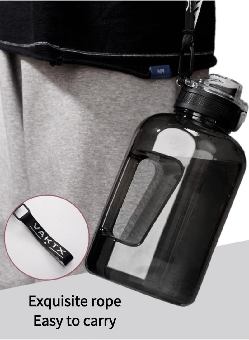 2.2L Goal Large Water Bottle with Handle BPA Free Leakproof Motivational Big Sports Capacity Drink Jug - Image 5
