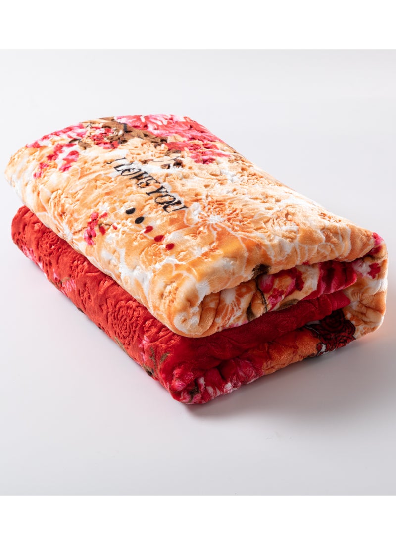 ستارجولد بطانية غائمة فاخرة بطبقة واحدة مصنوعة من خيوط البوليستر المغزول بنسبة 100%، تم الحصول عليها من البوليستر البكر وهو مناسب للشتاء وموسم الأمطار 155 × 210 سم 5.5 رطل - Image 2