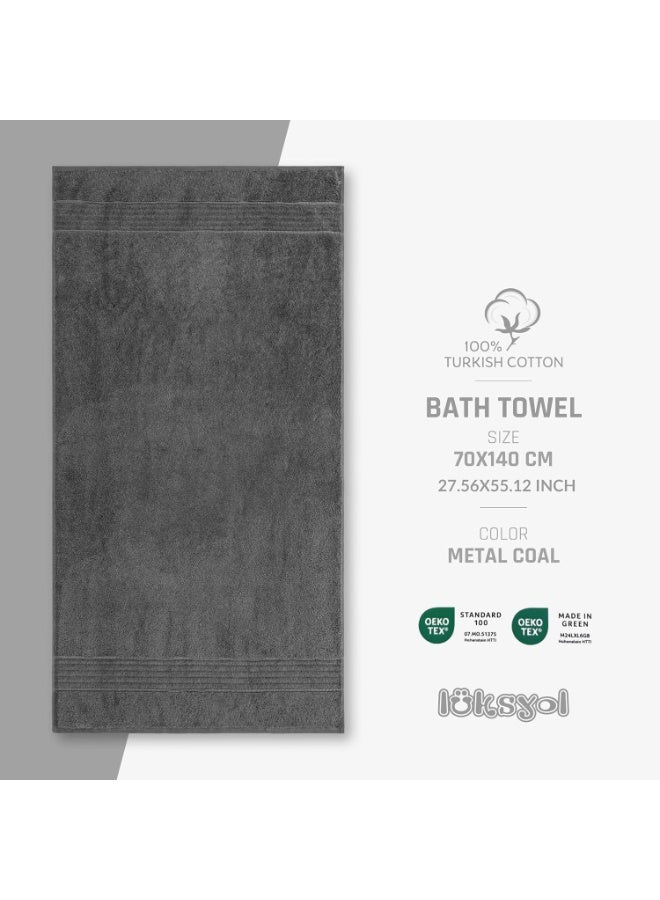 LuksYol Luxury Towel Set - 100% Pure Turkish Cotton - 600 GSM Premium Absorbent & Fluffy Towels - Ultra Soft & Gentle on Skin - Set of 2  Bath Towels 140x70cm - Hotel & Spa Quality Towels - Oeko-Tex Certified (Made in Green & Standard 100) - Highly Absorbent & Quick Drying - Elegant Modern Design - Ideal for Daily Use, Gifting, or Guest Towels - Long-Lasting Durability with Soft Touch - Available Colors: Navy Blue, Vibrant Green, Grey, White, Beige, Pink - Premium Weaving for Luxurious Texture - Fade-Resistant & Machine Washable - Perfect for Bathroom, Gym, Spa & Travel - High-End Cotton Towels by LuksYol - Designed for Comfort & Style with a Premium Feel That Lasts Wash After Wash - Image 5