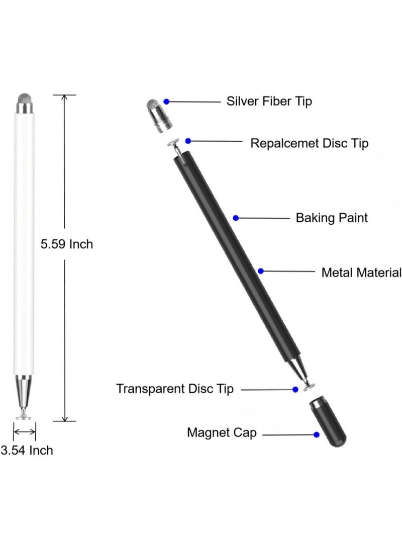قلم Stylus ل Samsung Galaxy Tab Tab A9 + / A8 / A7 / A7 Lite ، حساسية عالية ودقة سعة ، قلم Stylus ل Apple iPad / iPad Pro / Fire HD / Microsoft / Surface / جميع أجهزة اللمس (أسود) - Image 2