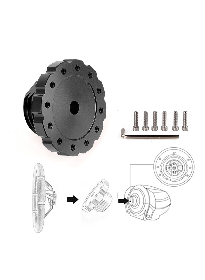 Sim Racing Gaming Steering Wheel Adapter, Aluminum Steering Wheel Adapter for T300, T500, TS-PC, TS-XW - Image 3