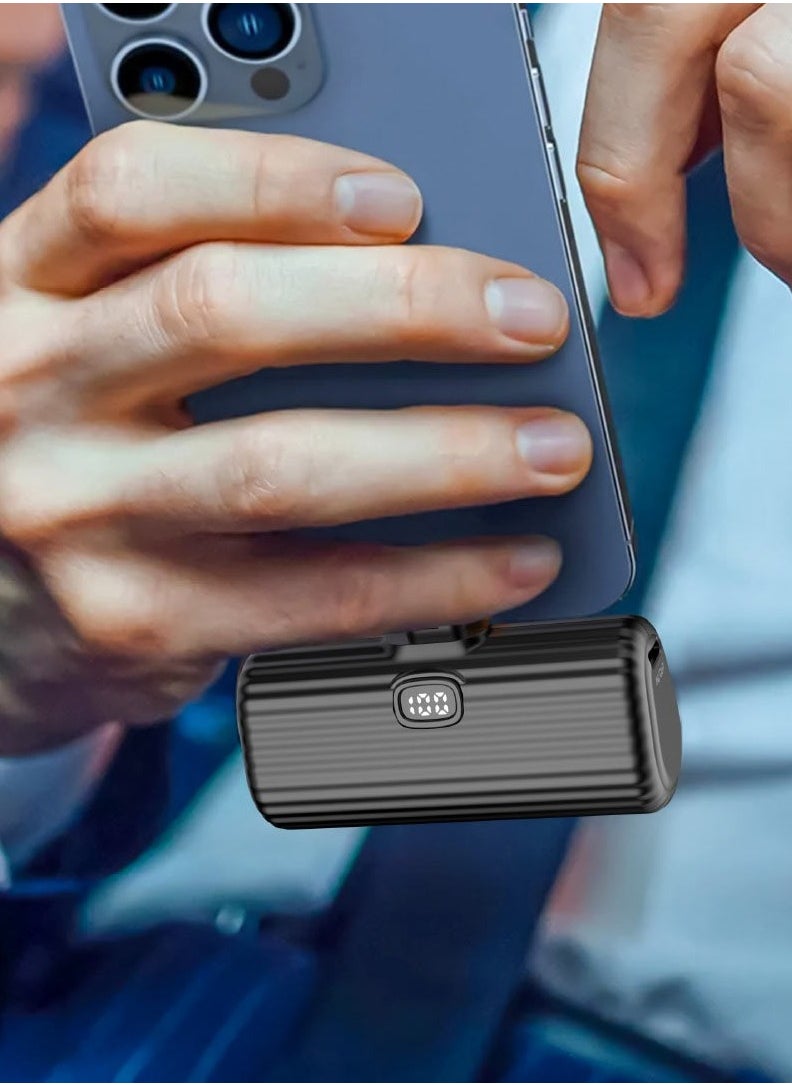 GreenLion GreenLion Pocket Power Bank Type-C Output 5000 mAh Black  - Image 3