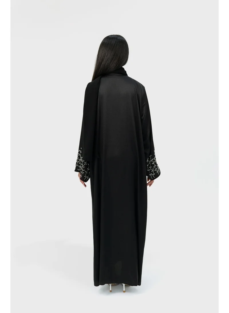 Ophelia  MARA Abaya for Women – Elegant Black Full-Length Modest Abaya with Long Sleeves for Women | Best Price UAE