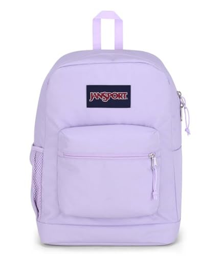 JanSport Cross Town Plus Backpack - Large Main Compartment, Side Water Bottle Pocket, 15-Inch Padded Laptop Sleeve - Pastel Lilac - Image 1