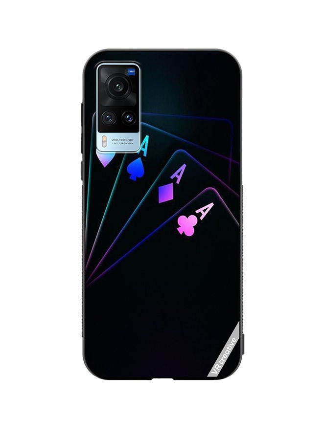 VR CREATIVE Protective Case Cover For Vivo X60 Cards A Design Multicolour - Image 1