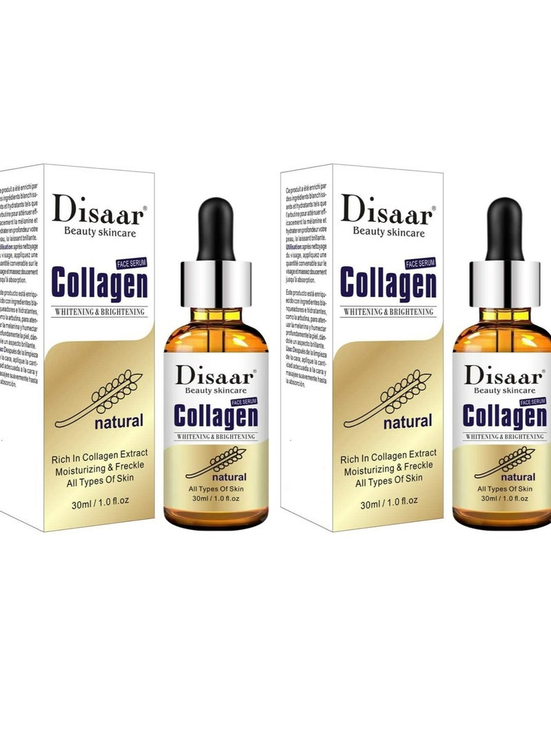 Disaar Natural Collagen Whitening And Moisturizing Face Serum 30ml 2 PCS - Image 1