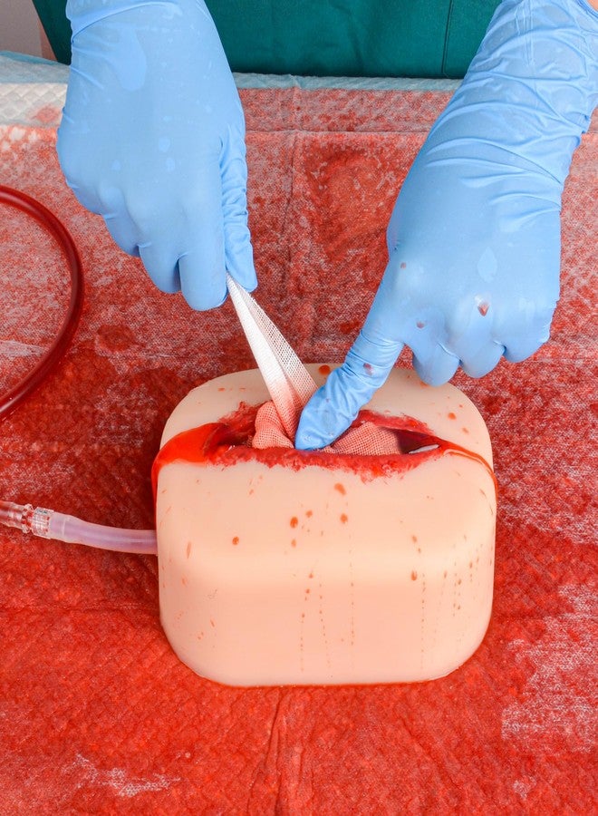 Skillssist Laceration Wound Packing Task Training Kit to Bleed Control for Medical Education, First Aid Emergency Practice, Military Trauma Trainer - Image 5