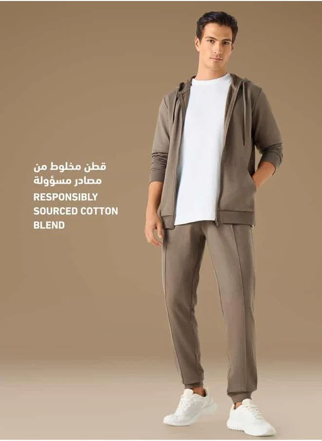 ادوت Zip Through Jacket with Hood and Pockets