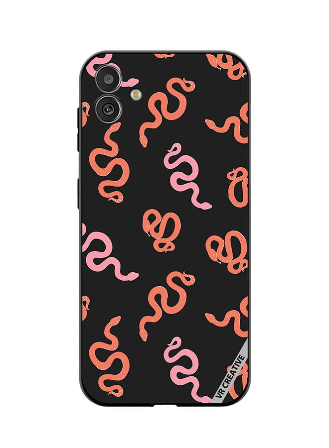 VR CREATIVE Protective Case Cover For Samsung Galaxy M13 5G Cartoon Funny Colorful Snakes Pattern Design Multicolour - Image 1