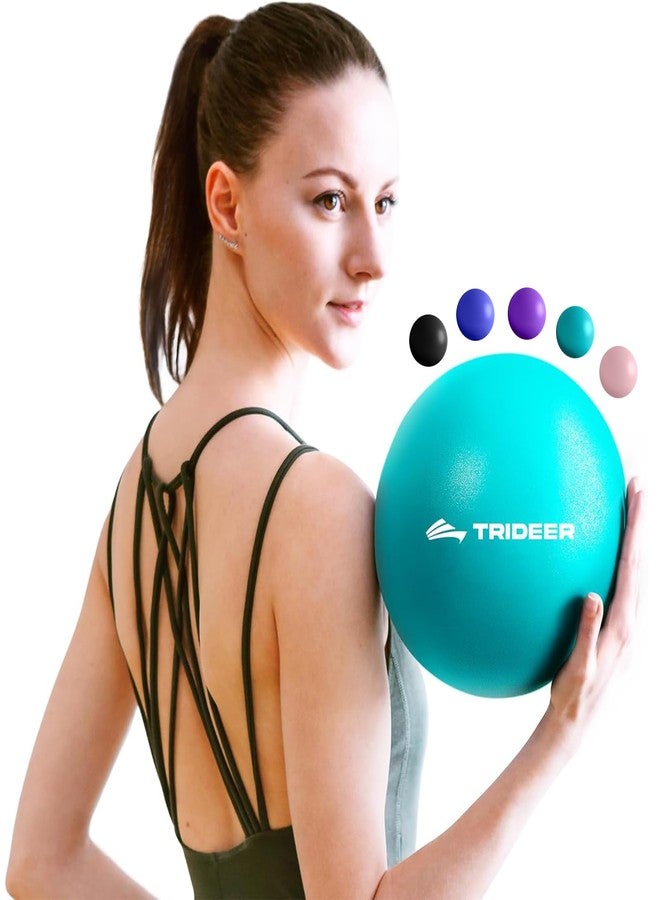 Trideer (Turkis (23cm)) - Trideer Pilates Ball, Barre Ball, Mini Exercise Ball, 23cm Small Bender Ball, Pilates, Yoga, Core Training and Physical Therapy, Improves Balance, Core Strength & Posture (Home & Gym & Office) - Image 1