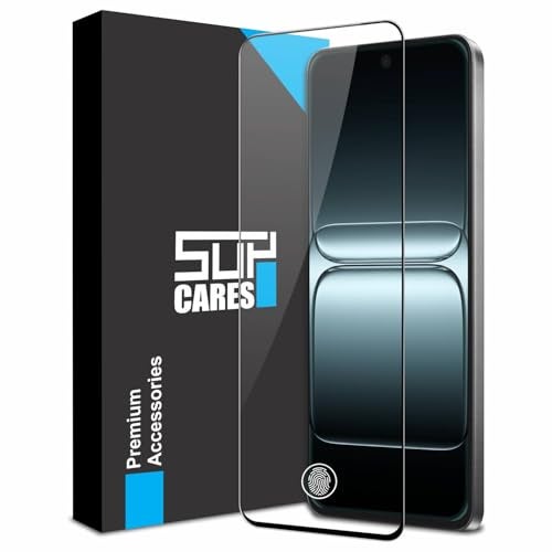 SupCares Tempered Glass for OnePlus Nord 5, OnePlus 15R and Ace 5 Ultra (6.83 Inch) With Installation Kit | Military-Grade Gorilla Screen Protector | Edge to Edge Coverage | Black - Image 1