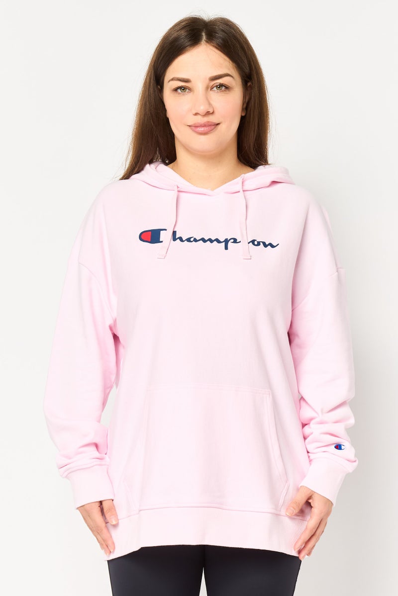 Champion Women Sportswear Fit Long Sleeve Outdoor Hoodie, Pink - Image 1