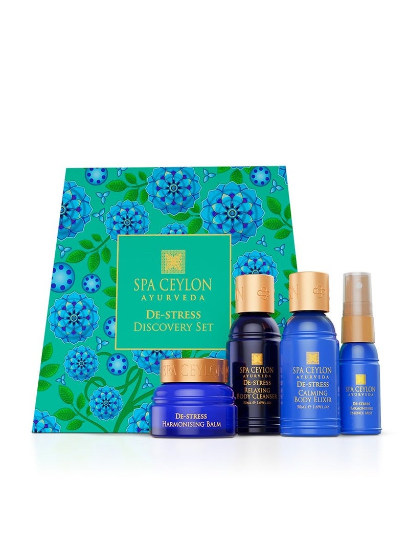 SPA CEYLON De-Stress Discovery Set | Ayurvedic Spa Kit For Body And Mind Harmony | Body care set | Gift set - Image 1