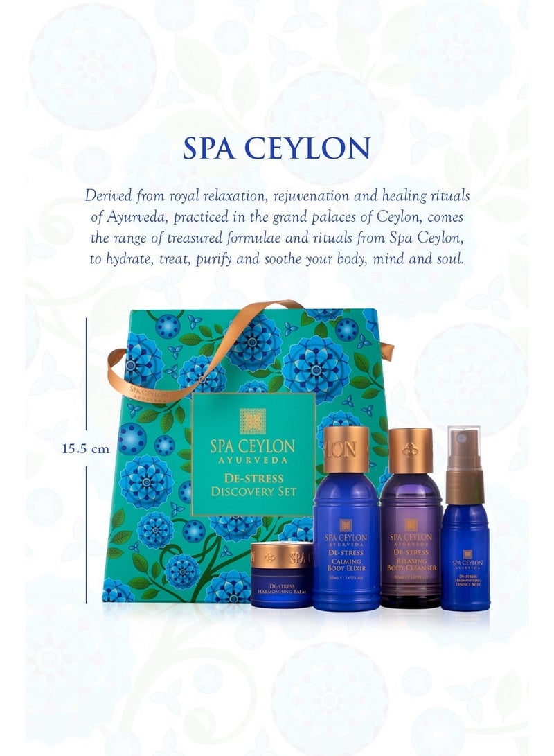 SPA CEYLON De-Stress Discovery Set | Ayurvedic Spa Kit For Body And Mind Harmony | Body care set | Gift set - Image 2