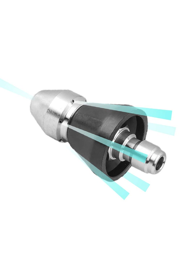 MIZORLIE MIZORLIE Pressure Washer Sewer Jetter Nozzle with Stainless Steel, Durable Design Sewer Jet Nozzle,Pressure Drain Jetter Hose Nozzle,3/8'' Quickly Connector, 5000 PSI Orifice 6.5  - Image 1
