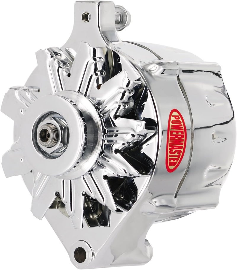Powermaster 8-37101 Chrome Alternator for Vehicle Specific Applications - Image 1