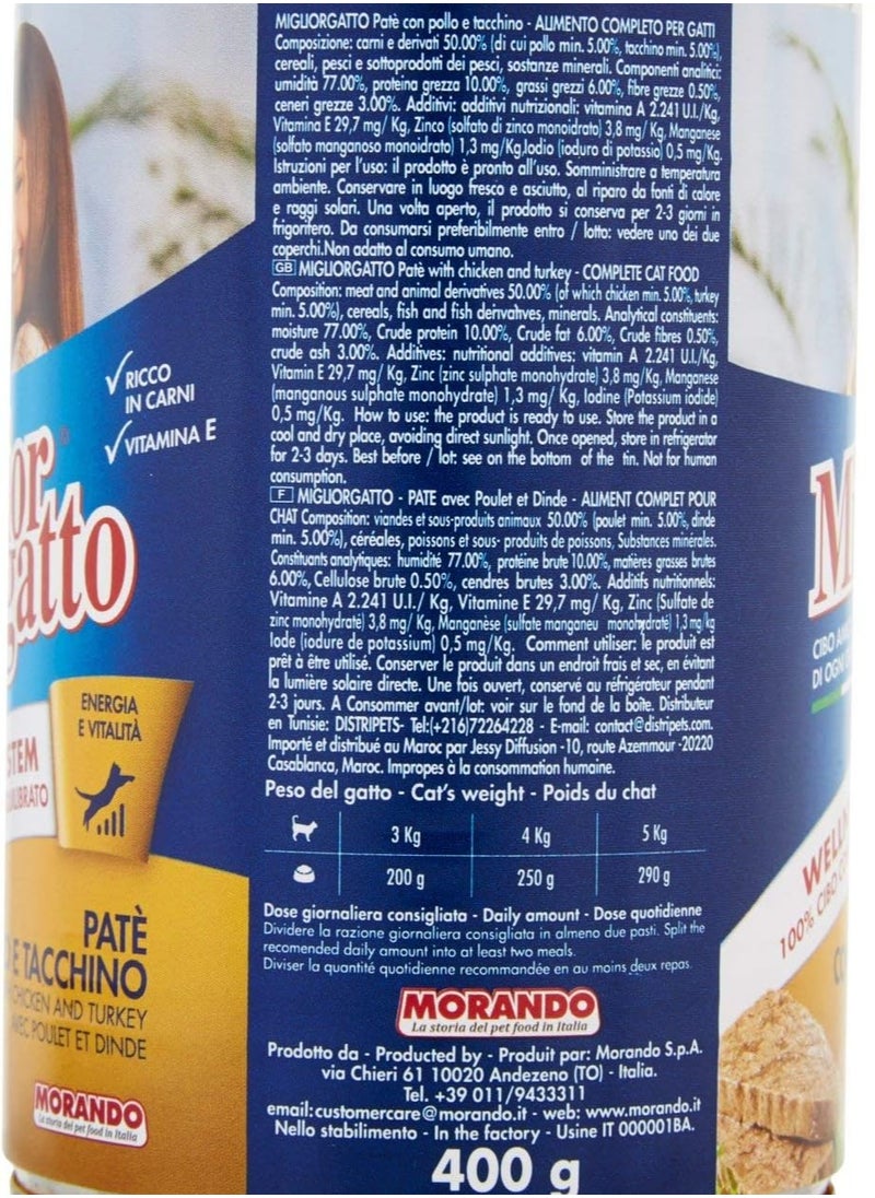 Miglior Gatto - migliorgatto Terrine Chicken and Turkey 400 g - Image 1