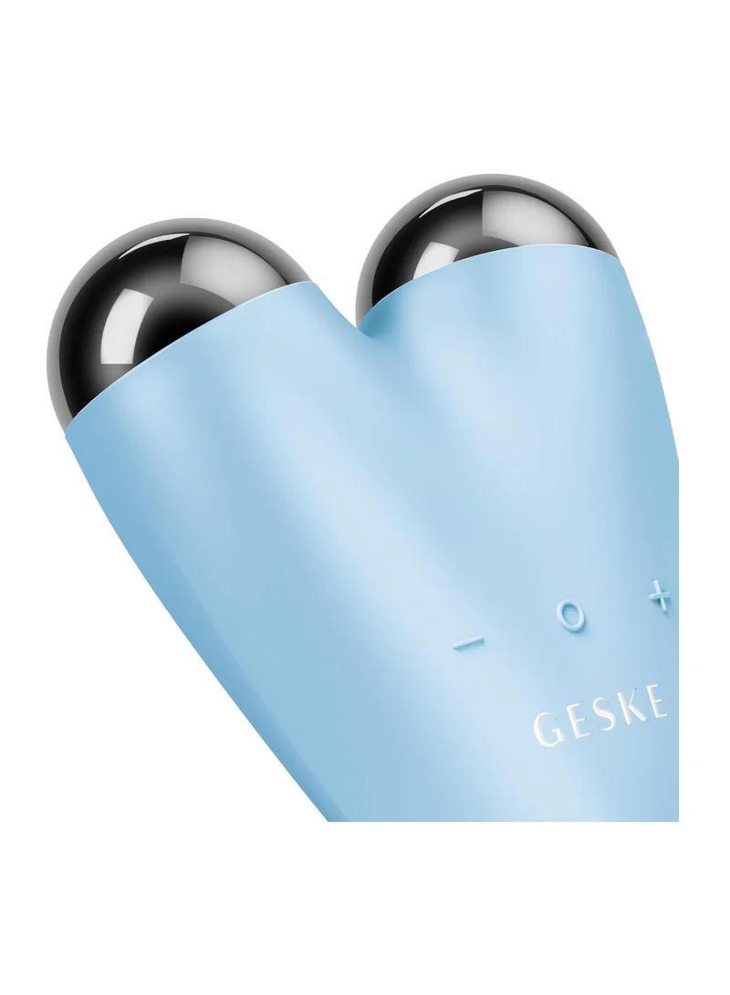 GESKE SmartAppGuided MicroCurrent Face-Lifter 6 in 1 Facial Lifting Face & Jawline Trainer Face Tightening Anti Ageing Device Microcurrent Against Wrinkles Double Chin Remover - Aquamarine