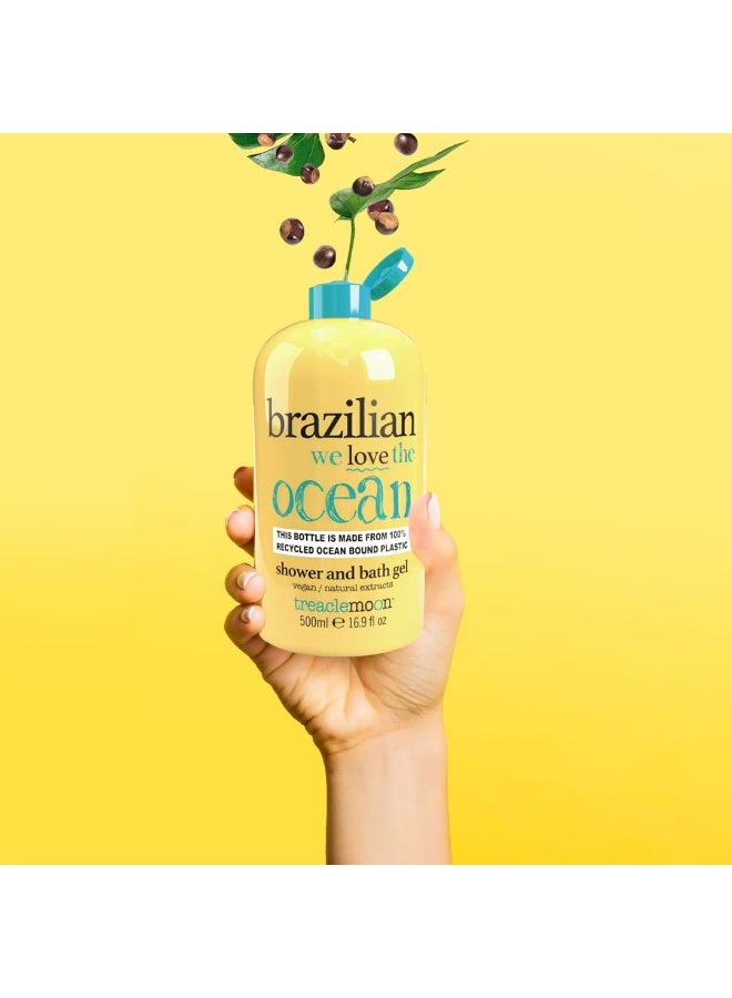 Treaclemoon Brazilian Love Bath & Shower Gel, 500 ml with Natural Guarana Extract | Paraben Free & Vegan Friendly Body Wash Gel | Treaclemoon Bodywash Gel - Image 5