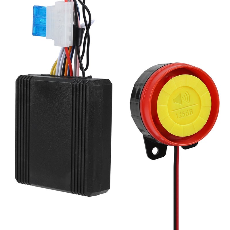12V Motorcycle Anti theft Security Alarm System Remote Control Engine Start Universal - Image 2
