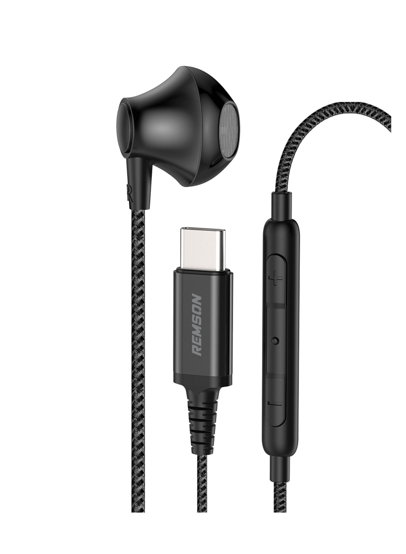 ريمسون Remson Wired Mono Stereo Earphone Usb type-c Connector usbc