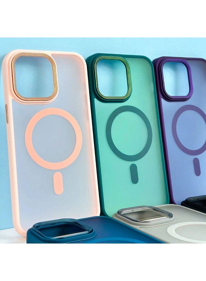 Case for iPhone 14 Pro Case Magnetic Translucent Matte Phone Cases [Compatible with MagSafe] Thin Slim Fit Shockproof Bumper Hard Protective Cover... - Image 4