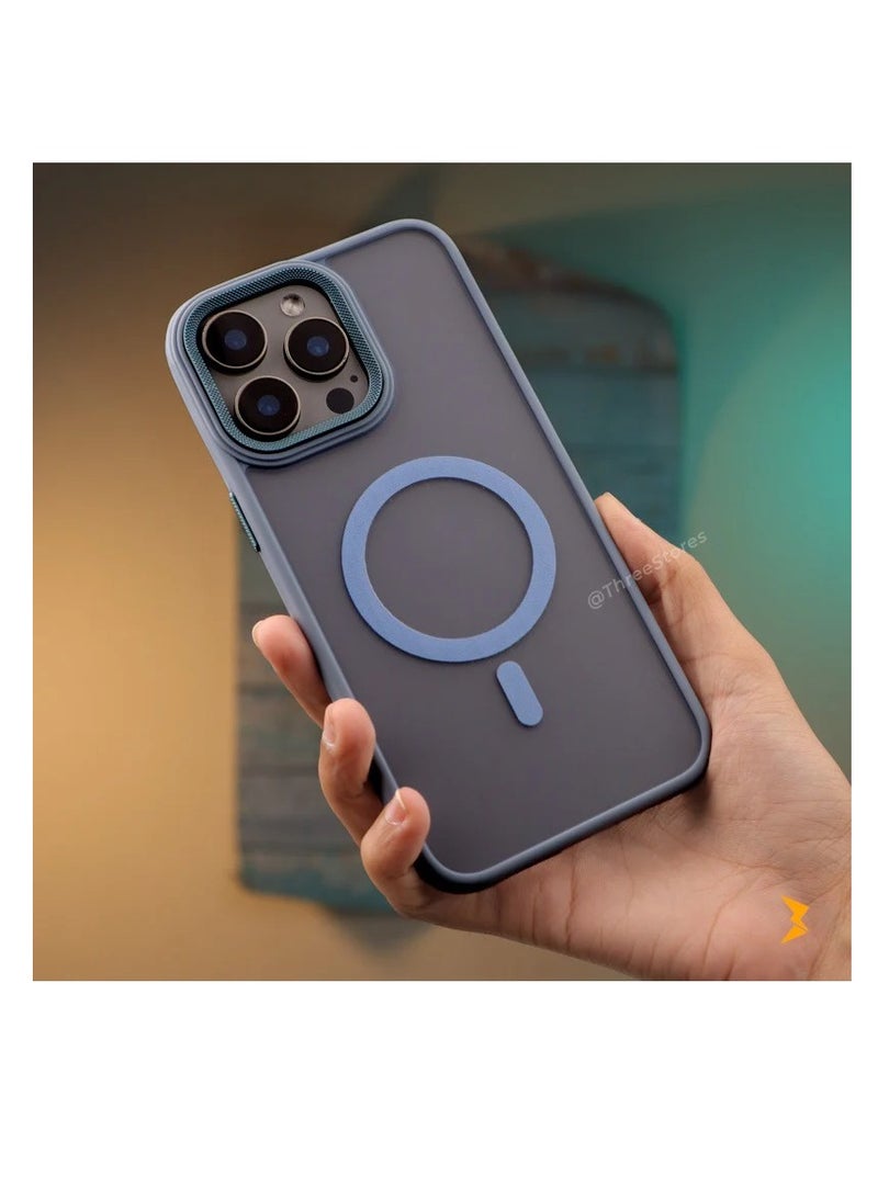 Case for iPhone 14 Pro Case Magnetic Translucent Matte Phone Cases [Compatible with MagSafe] Thin Slim Fit Shockproof Bumper Hard Protective Cover... - Image 1