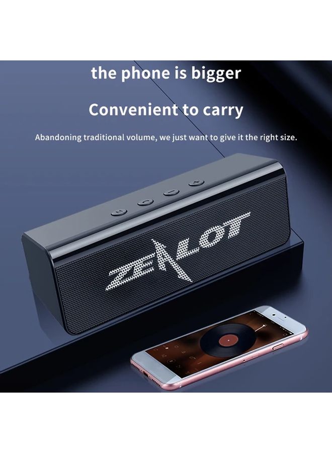 Wireless Speaker 1800mAh 10 Hour Playtime Loud Stereo Booming Bass Dual Pairing Black for Mobile Phone Tablet TV - Image 5