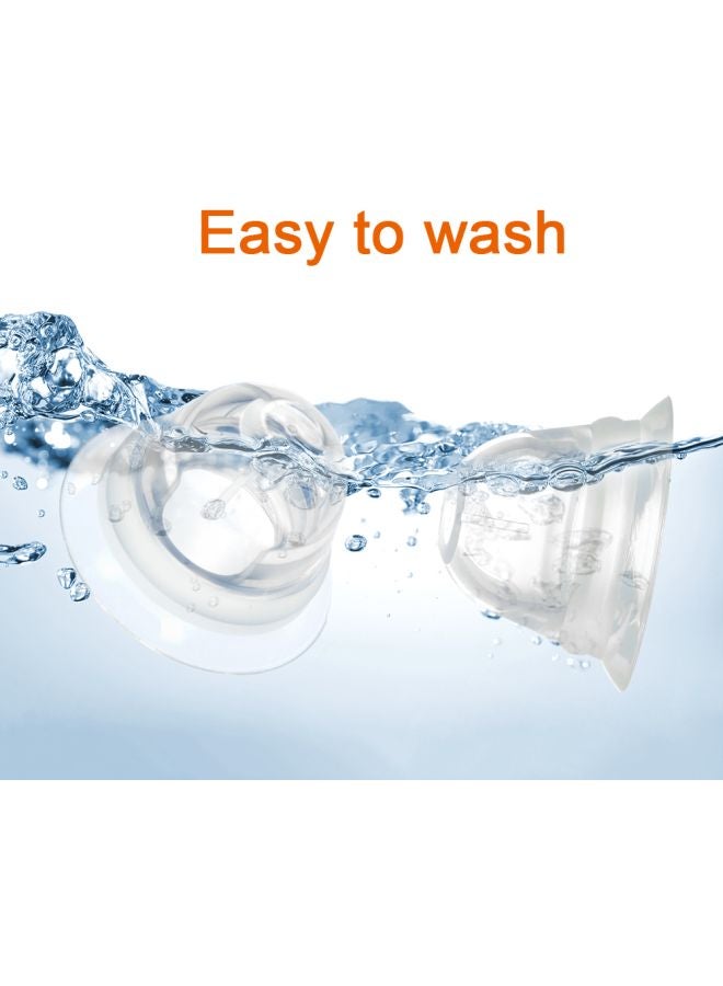 اليشمك زوج من أداة توسعة ماصة ومصححة لوضعية الحلمة مصنوعة من السيليكون، مزود بحافظة - Image 4