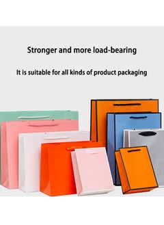 Zeemey 10 Pieces Party Favor Bags,Shopping Bag,Party Bags For Kids, supplies Snack candy Gift Bag Food Bags,Bags For Birthday Wedding Celebrations Party Favors 27*21*8（White）  - Image 4