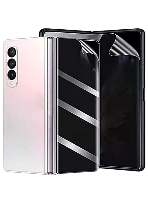 [2+2] Privacy Protector for Samsung Galaxy Z Fold 4, for Galaxy Z Fold 4 Privacy Screen Protector, Soft Film TPU Privacy Protector Anti-peep Skin Anti-spy Fits[Not Tempered Glass] (Galaxy Z Fold 4)
