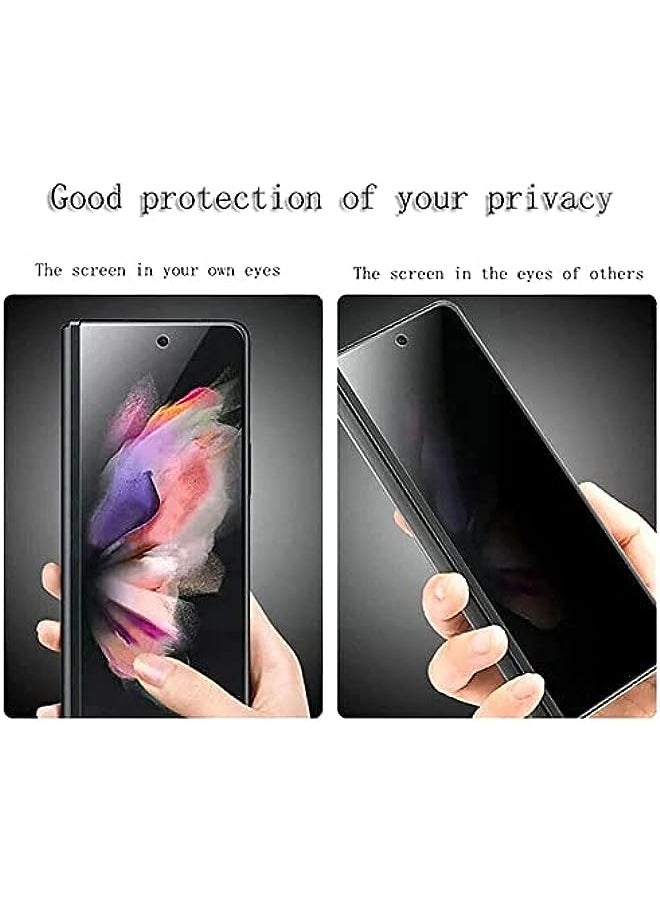 HuHa - [2+2] Privacy Protector for Samsung Galaxy Z Fold 4, for Galaxy Z Fold 4 Privacy Screen Protector, Soft Film TPU Privacy Protector Anti-peep Skin Anti-spy Fits[Not Tempered Glass] (Galaxy Z Fold 4) - Image 1