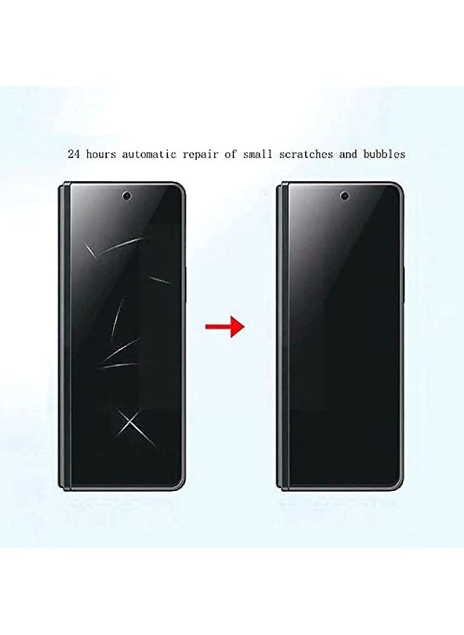 HuHa - [2+2] Privacy Protector for Samsung Galaxy Z Fold 4, for Galaxy Z Fold 4 Privacy Screen Protector, Soft Film TPU Privacy Protector Anti-peep Skin Anti-spy Fits[Not Tempered Glass] (Galaxy Z Fold 4) - Image 1