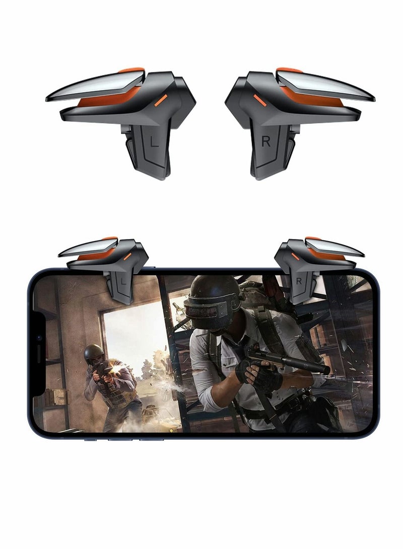 Mobile Trigger PUBG Game Controller Trigger Mobile Game Accessories Gamepad Sensitive Aim Shoot Mobile Game Controller for PUBG Fortnite Call of Duty Mobile Game PUBG Triggers One Pair - Image 1