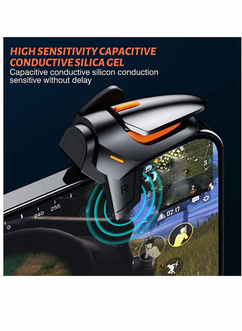 Mobile Trigger PUBG Game Controller Trigger Mobile Game Accessories Gamepad Sensitive Aim Shoot Mobile Game Controller for PUBG Fortnite Call of Duty Mobile Game PUBG Triggers One Pair - Image 3