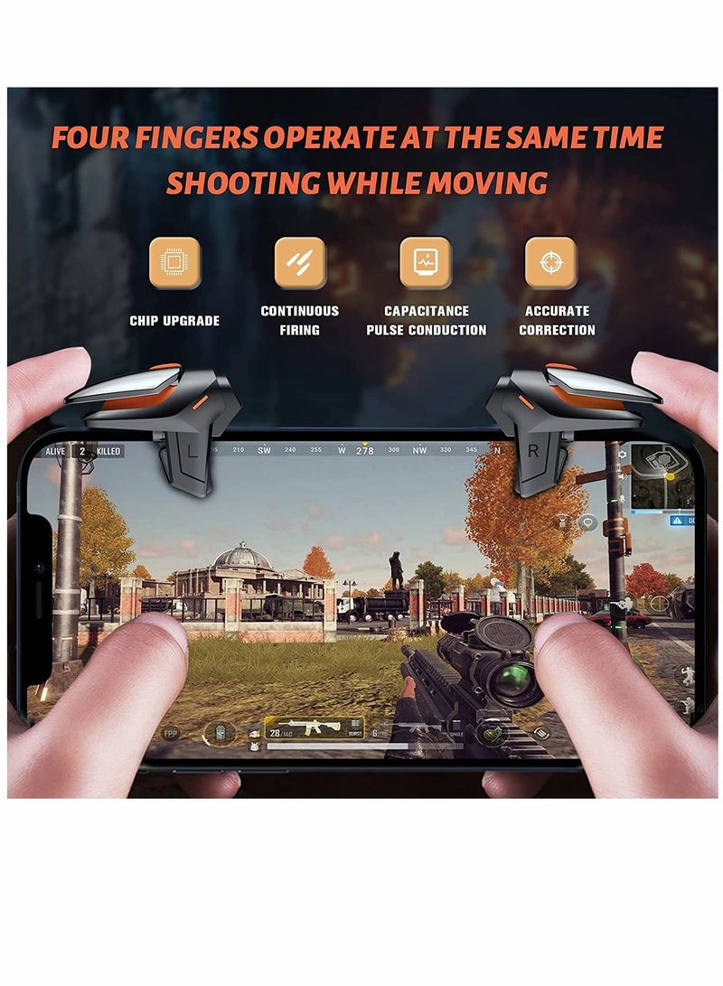 Mobile Trigger PUBG Game Controller Trigger Mobile Game Accessories Gamepad Sensitive Aim Shoot Mobile Game Controller for PUBG Fortnite Call of Duty Mobile Game PUBG Triggers One Pair - Image 2