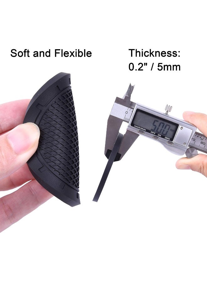 Wisdompro Car Coasters, 4 Pack PVC Car Cup Holder Insert Coaster - Anti Slip Vehicle Interior Accessories Cup Mats for Women(Diameter 3", Black) - Image 3