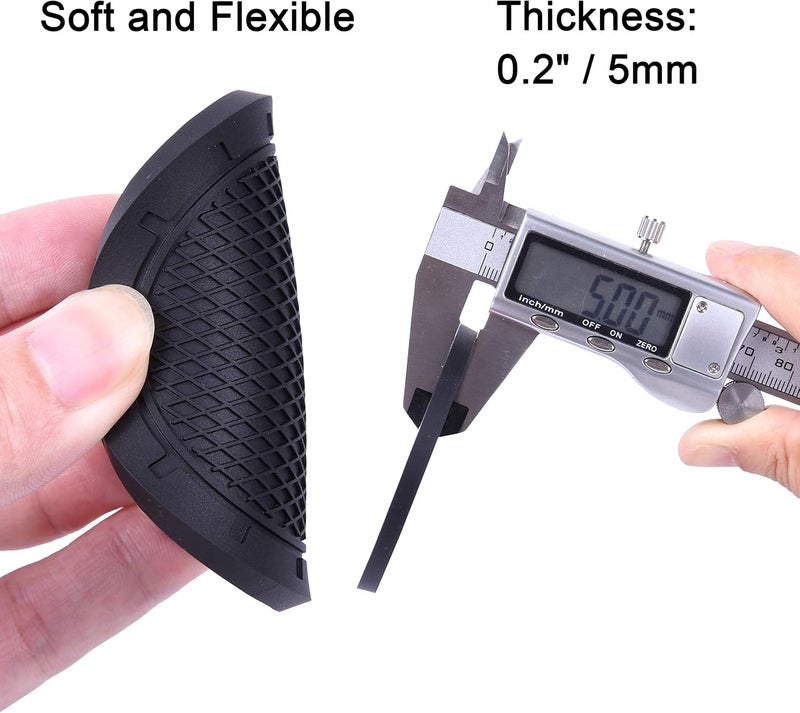 Wisdompro Car Coasters, 4 Pack PVC Car Cup Holder Insert Coaster - Anti Slip Vehicle Interior Accessories Cup Mats for Women(Diameter 3", Black) - Image 4