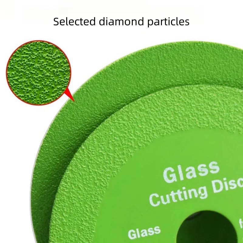 Self Lub 4-Inch Diamond Glass Cutting Disc | Ultra-Thin Ceramic Saw Blade for Angle Grinder | Smooth Cutting & Grinding of Glass, Crystal, Wine Bottles, Porcelain, Tile (2pcs) - Image 3