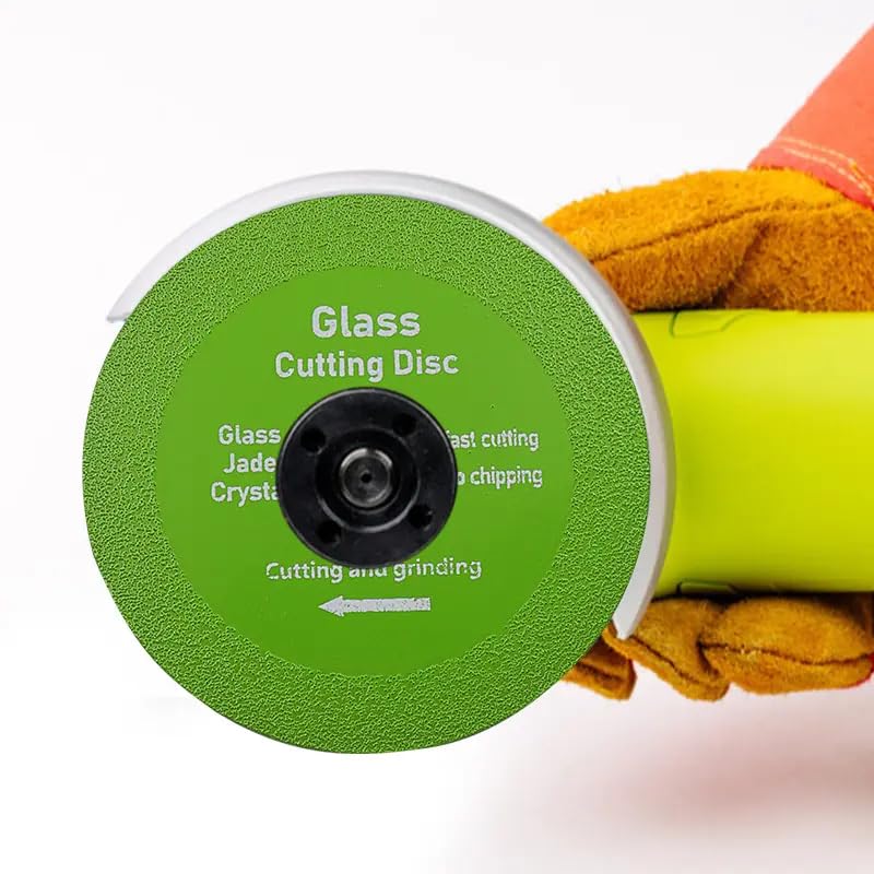 Self Lub 4-Inch Diamond Glass Cutting Disc | Ultra-Thin Ceramic Saw Blade for Angle Grinder | Smooth Cutting & Grinding of Glass, Crystal, Wine Bottles, Porcelain, Tile (2pcs) - Image 4