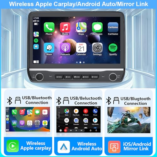 Zeminba 4+64G Car Radio Stereo for Toyota Tundra 2007 2008 2009 2010 2011 2012 2013 Toyota Sequoia 2008-2019, WiFi CarPlay Android Auto GPS Navi Touchscreen Volume Knob Fit OEM Backup Camera SWC JBL - Image 4