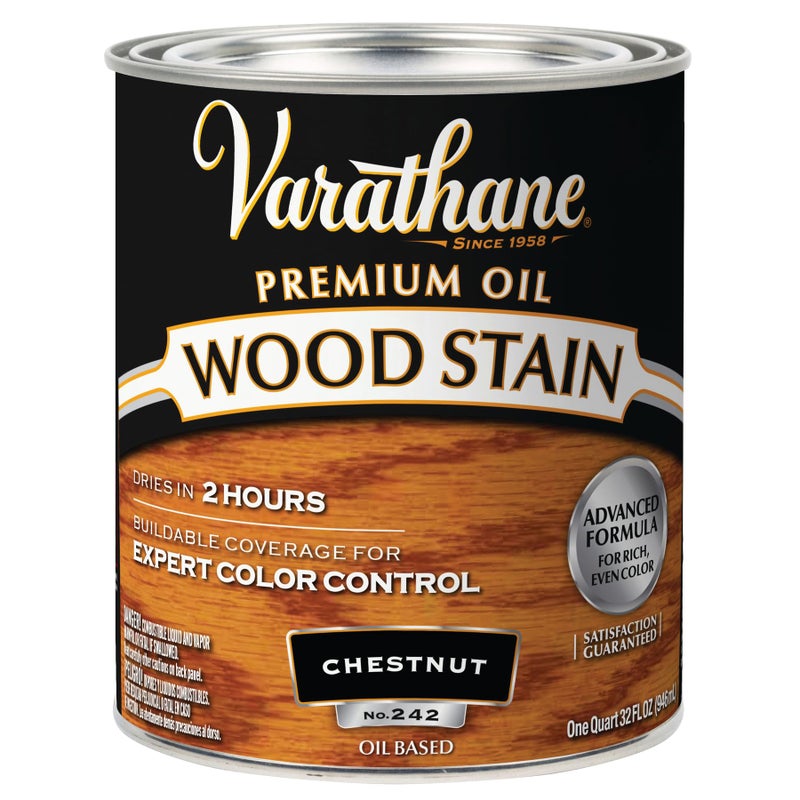 Varathane 211721H Premium Wood Stain Quart Chestnut - Image 2