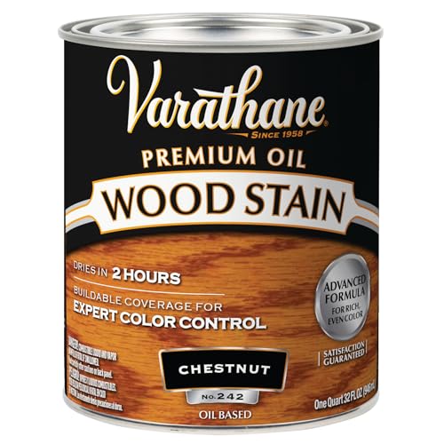 Varathane 211721H Premium Wood Stain Quart Chestnut - Image 1