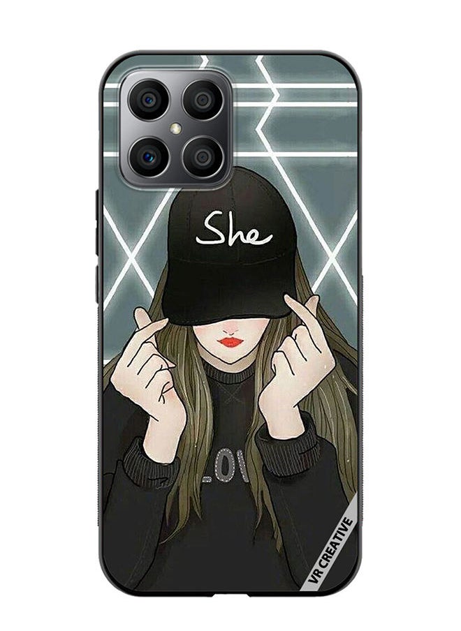 VR CREATIVE - Protective Case Cover For Honor X8 She On Cap Design Multicolour - Image 1