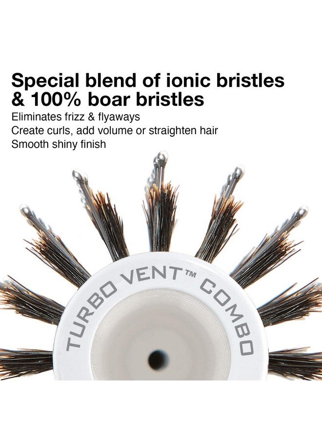 Olivia Garden Ceramic + Ion Turbo Vent Combo Hair Brush (ionic & 100% boar bristles) CITV-COMD (Medium 2 1/2") - Image 4