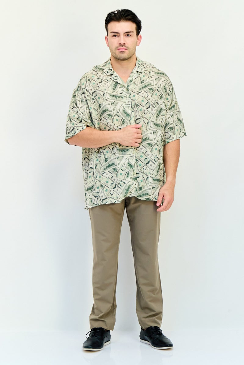 Asos Design Men Regular Fit Graphic Short Sleeves Casual Shirt, Multicolor - Image 4